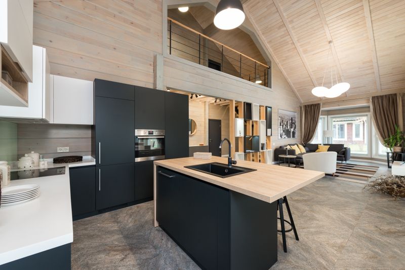 open concept home interior